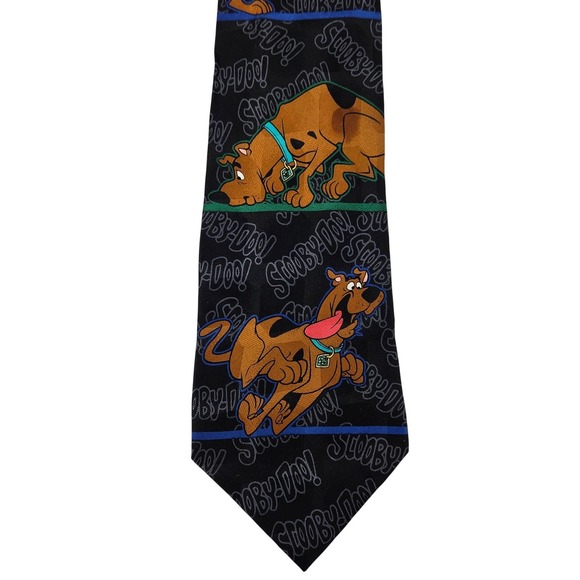 Vintage 1998 Cartoon Network Scooby Doo 100% Silk Necktie Men's Novelty 55" - Picture 2 of 6